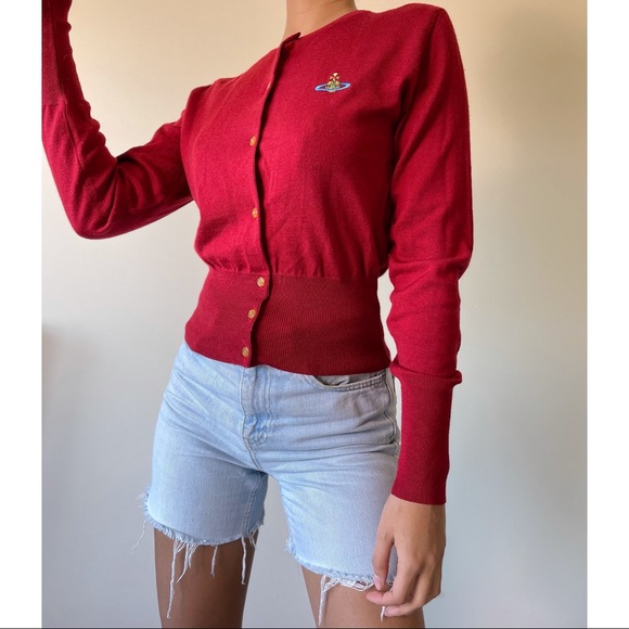 Vivienne Westwood Red Cardigan | Poshmark